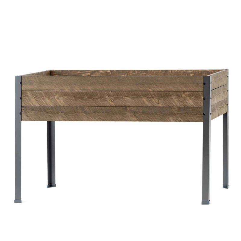 Elevated Planter 21" X 47" X 30"H Brown